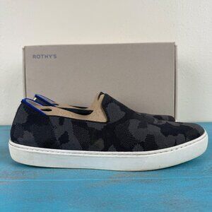 Rothys 'The Original Slip On Sneaker' In Gray Camo Womens Size 11